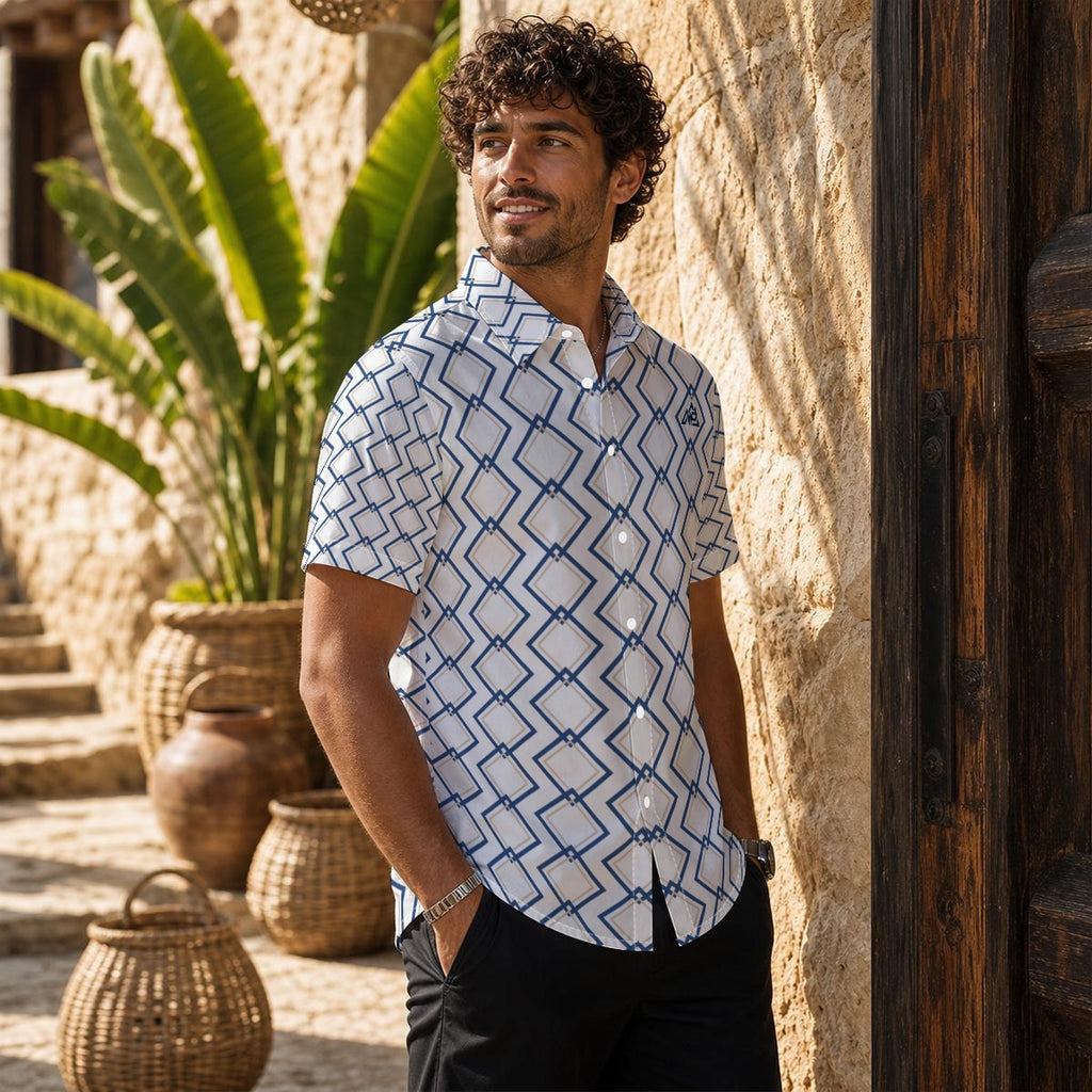 NP 26 Lift Men's Collar Shirt | White
