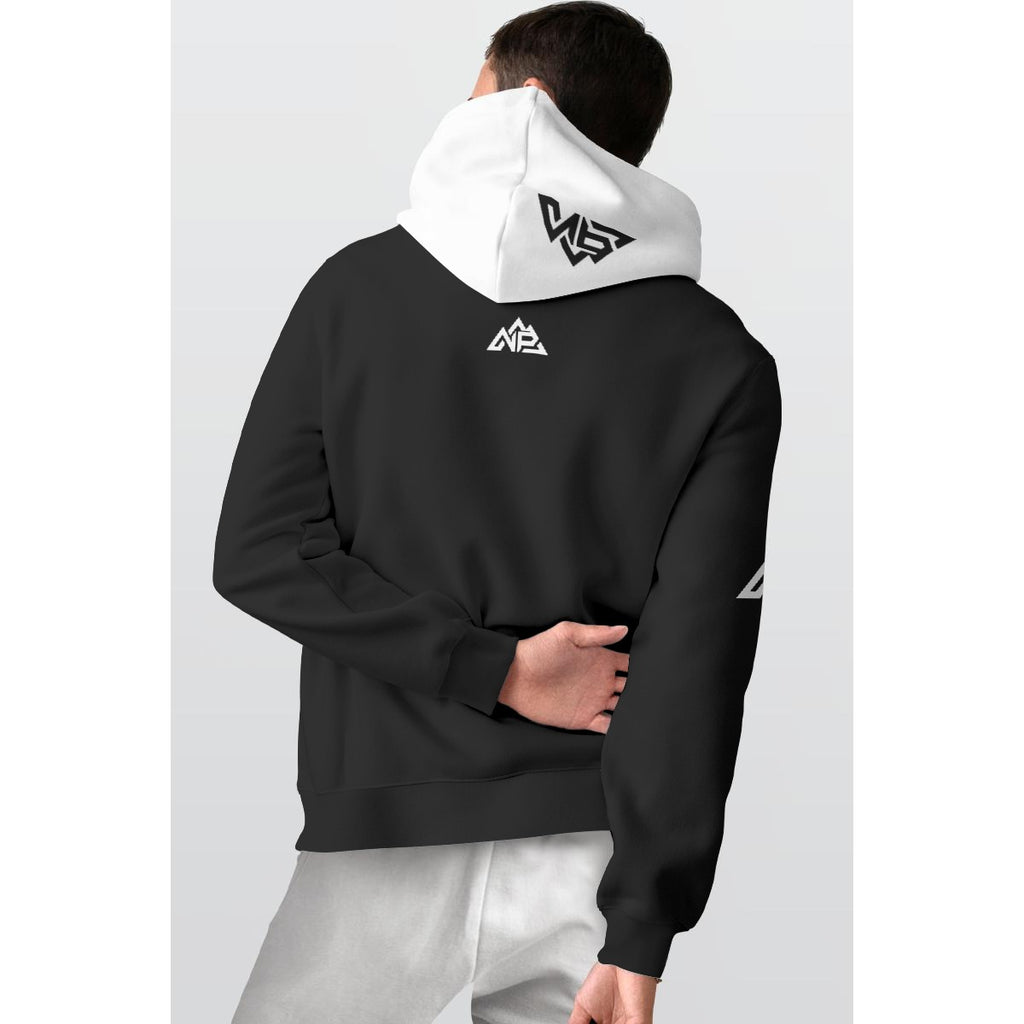 NP 26 Vertical Men's Thicken Pullover Hoodie | White