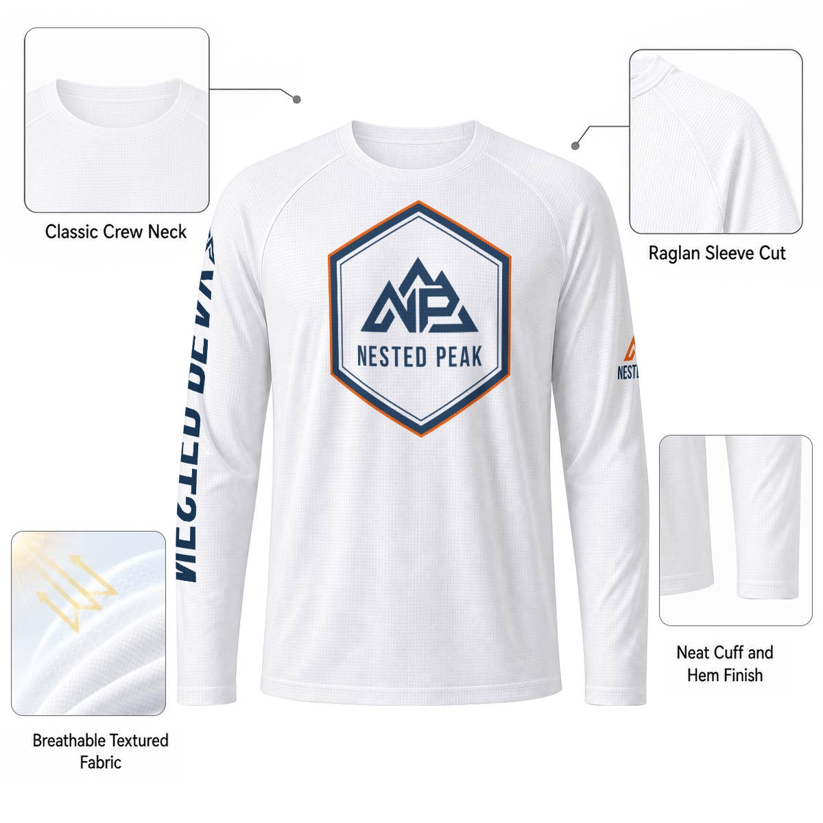 NP 26 Men's Sun Protection Sport Top | White