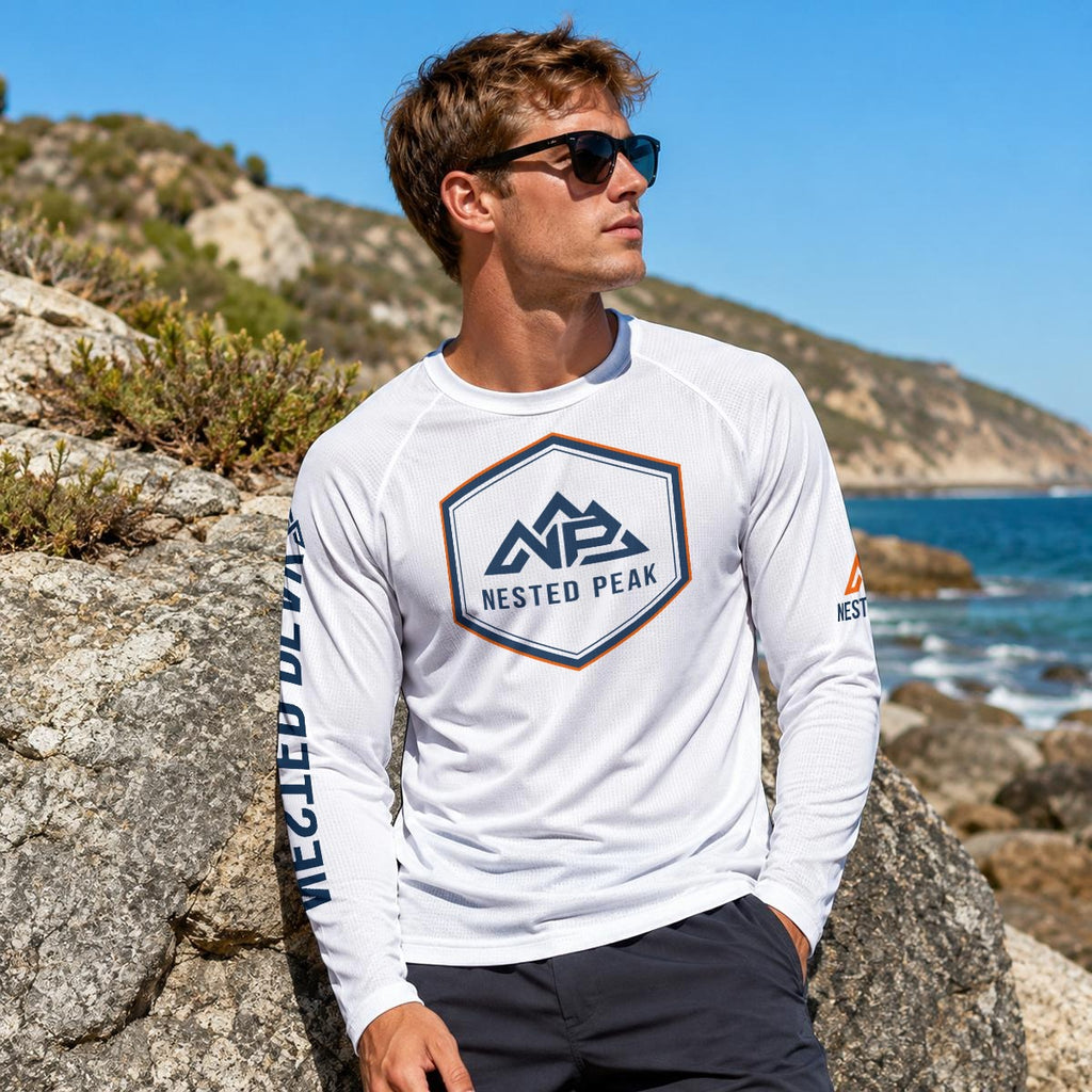 NP 26 Men's Sun Protection Sport Top | White