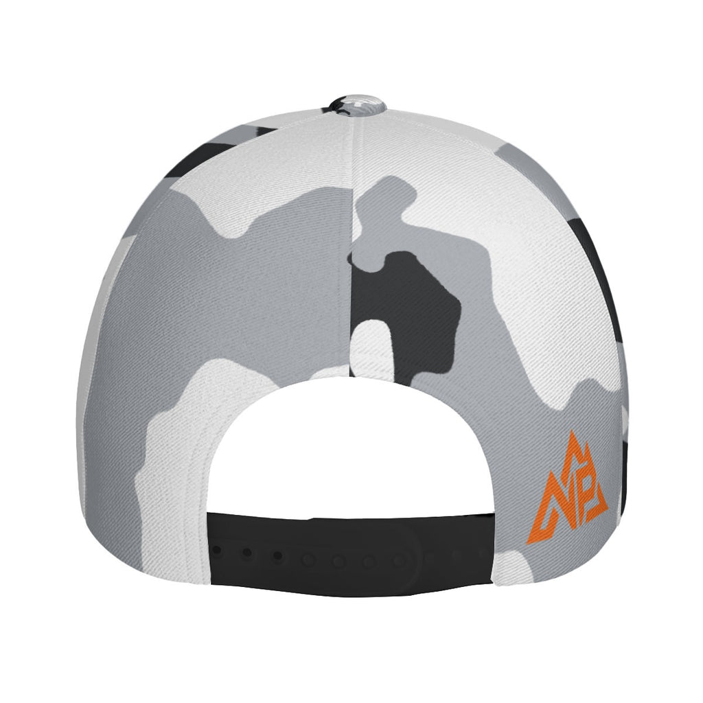 NP 26 Snow Camo Peaked Cap | White