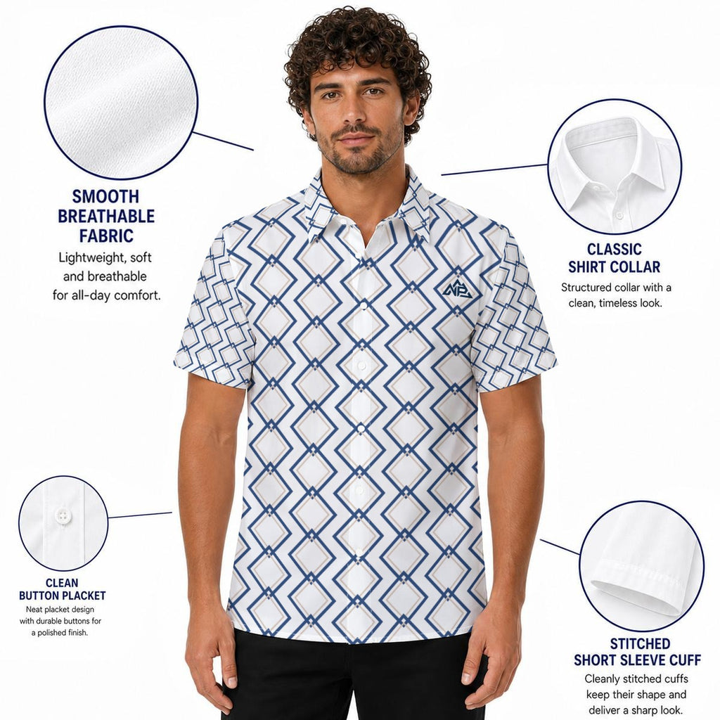 NP 26 Lift Men's Collar Shirt | White