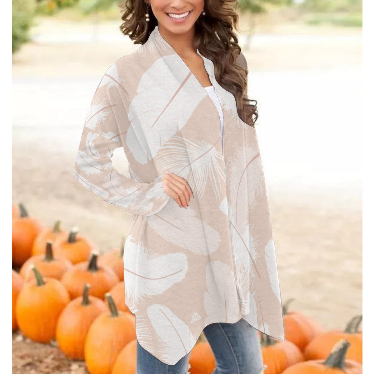 NP 26 Women's Long Sleeve Cardigan | White