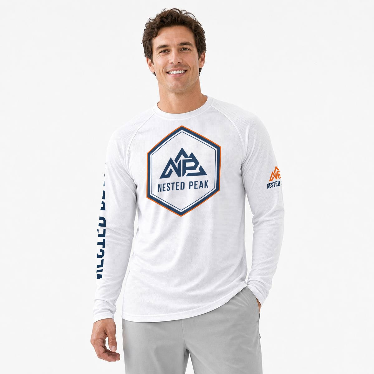 NP 26 Men's Sun Protection Sport Top | White