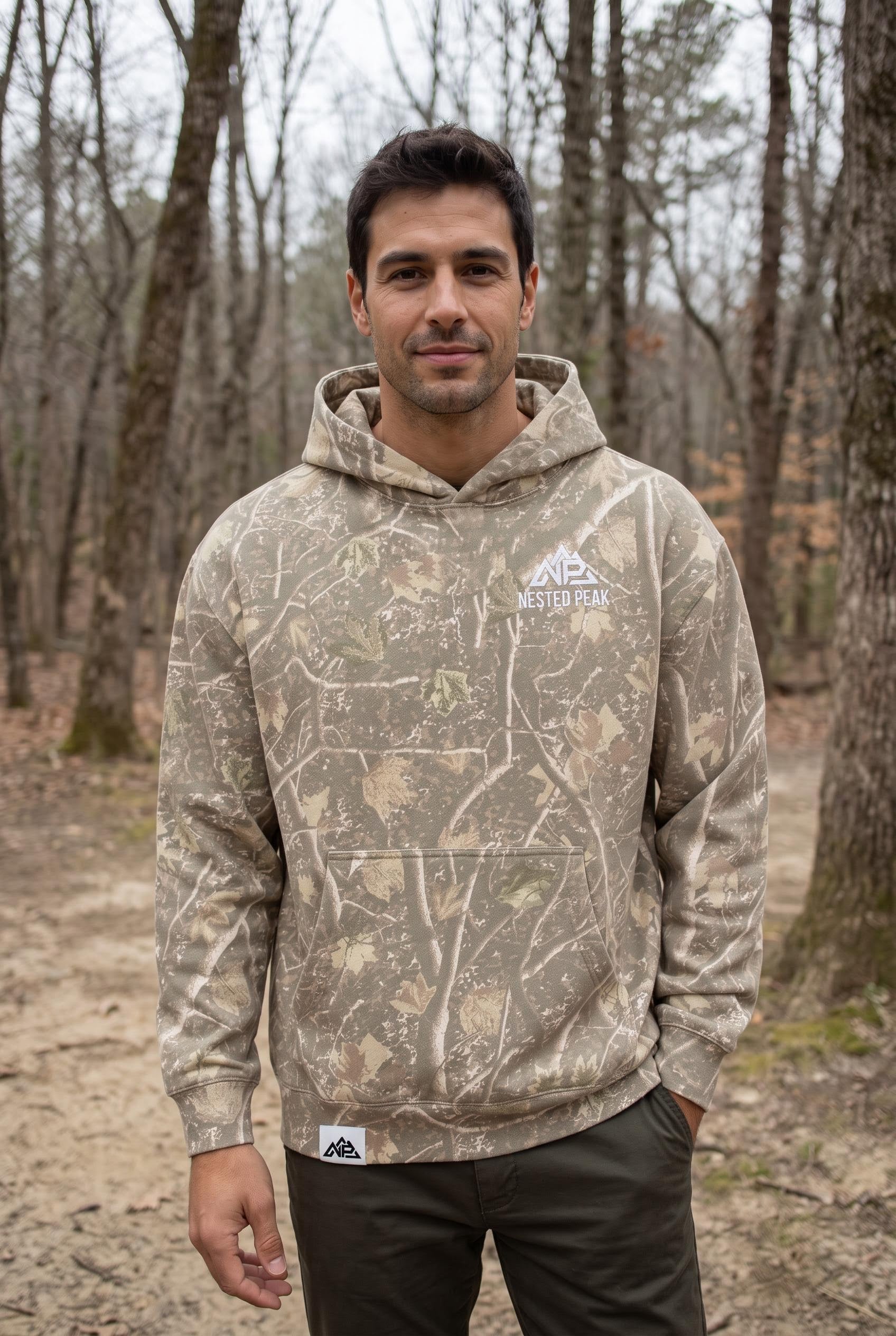 NP 26 Men's Deadwood Tree Camo Heavyweight Hoodie | Deadwood Tree Camo