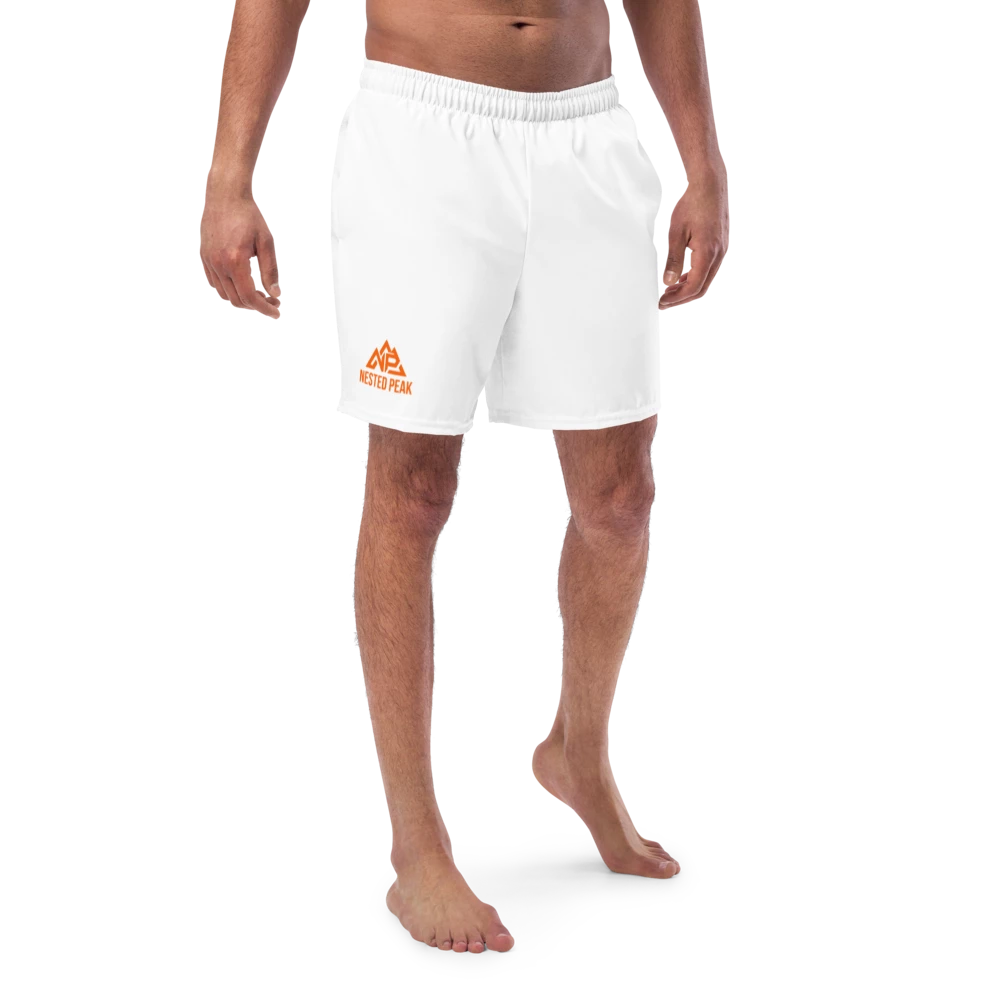 All-Over Print Recycled Swim Trunks