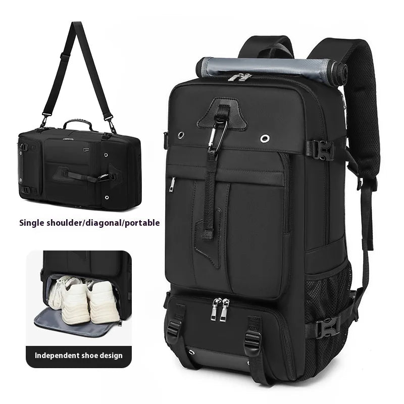55L Waterproof Travel Backpack with Laptop Compartment - Nested Peak LLC