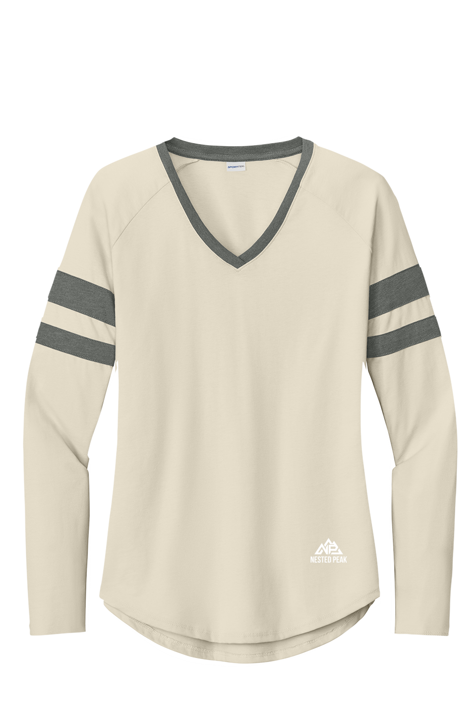 Women's Halftime Stripe V-Neck Tee