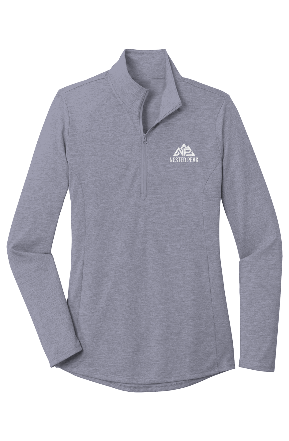 NP Womens PosiCharge Tri Blend Wicking 1/4 Zip
