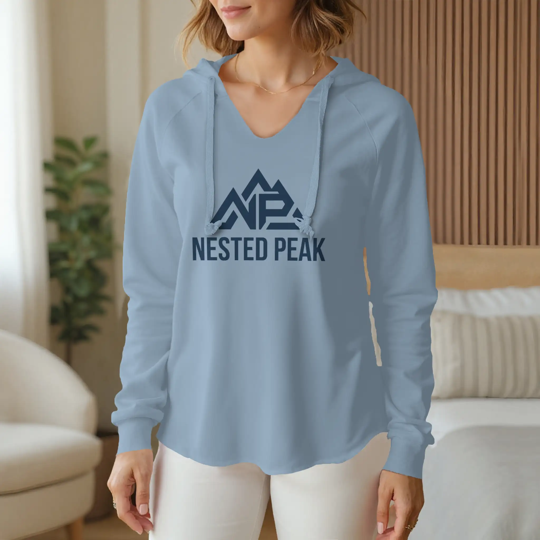NP Womens Lightweight  Wash Hooded Sweatshirt