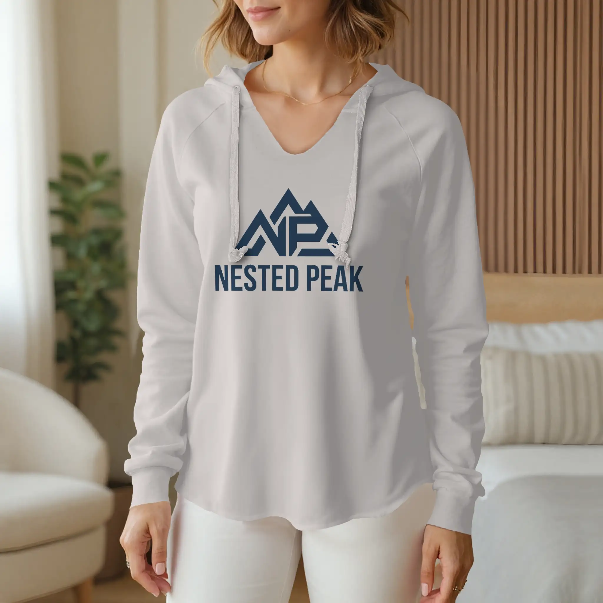 NP Womens Lightweight  Wash Hooded Sweatshirt