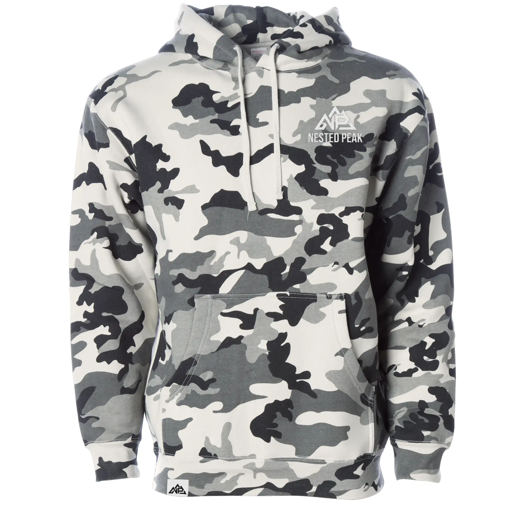 NP 26 Men's Snow Camo Heavyweight Hoodie
