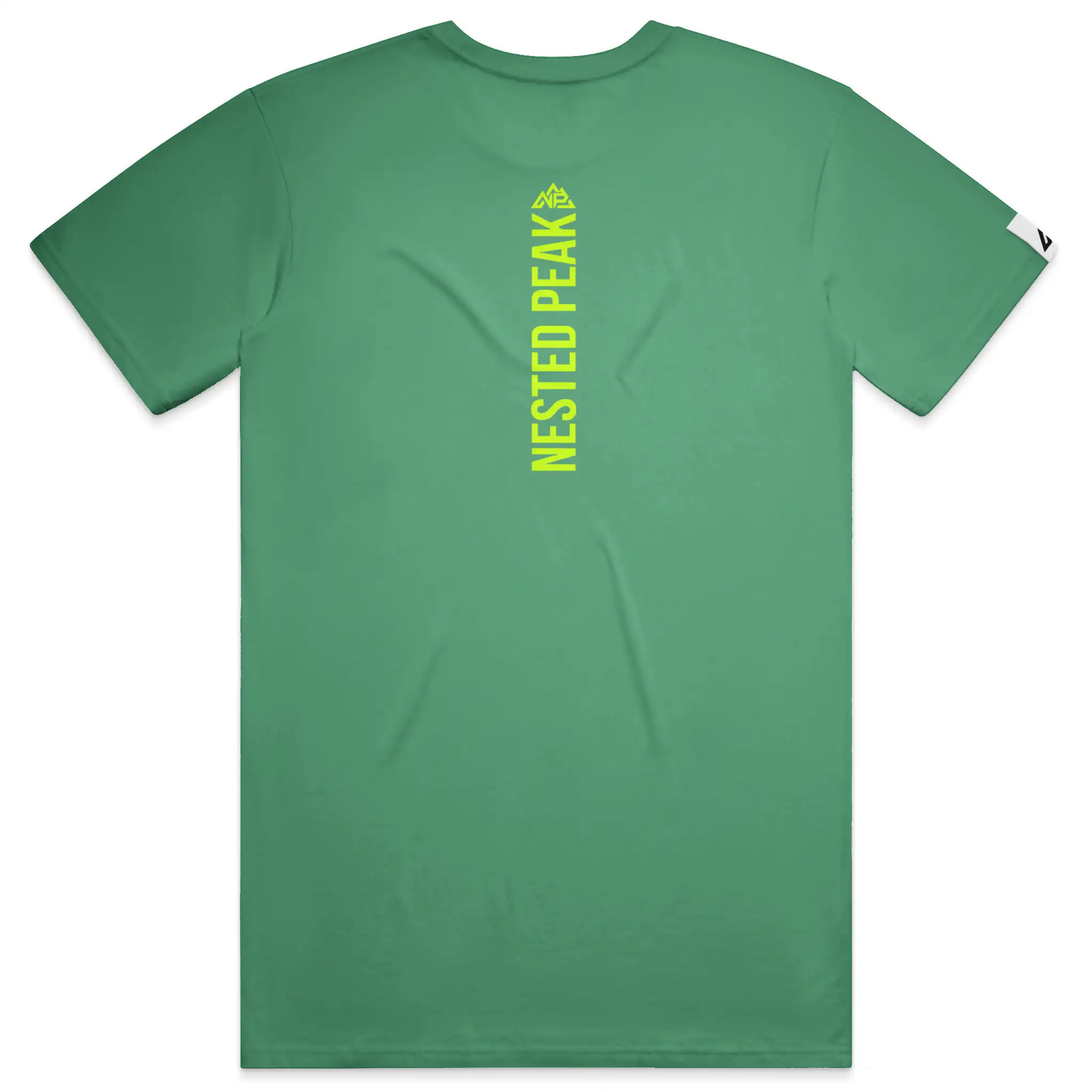 NP 26 Neon Green Logo dry blend t shirt