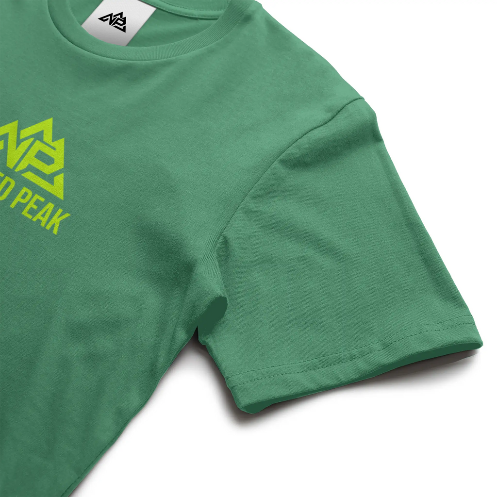 NP 26 Neon Green Logo dry blend t shirt