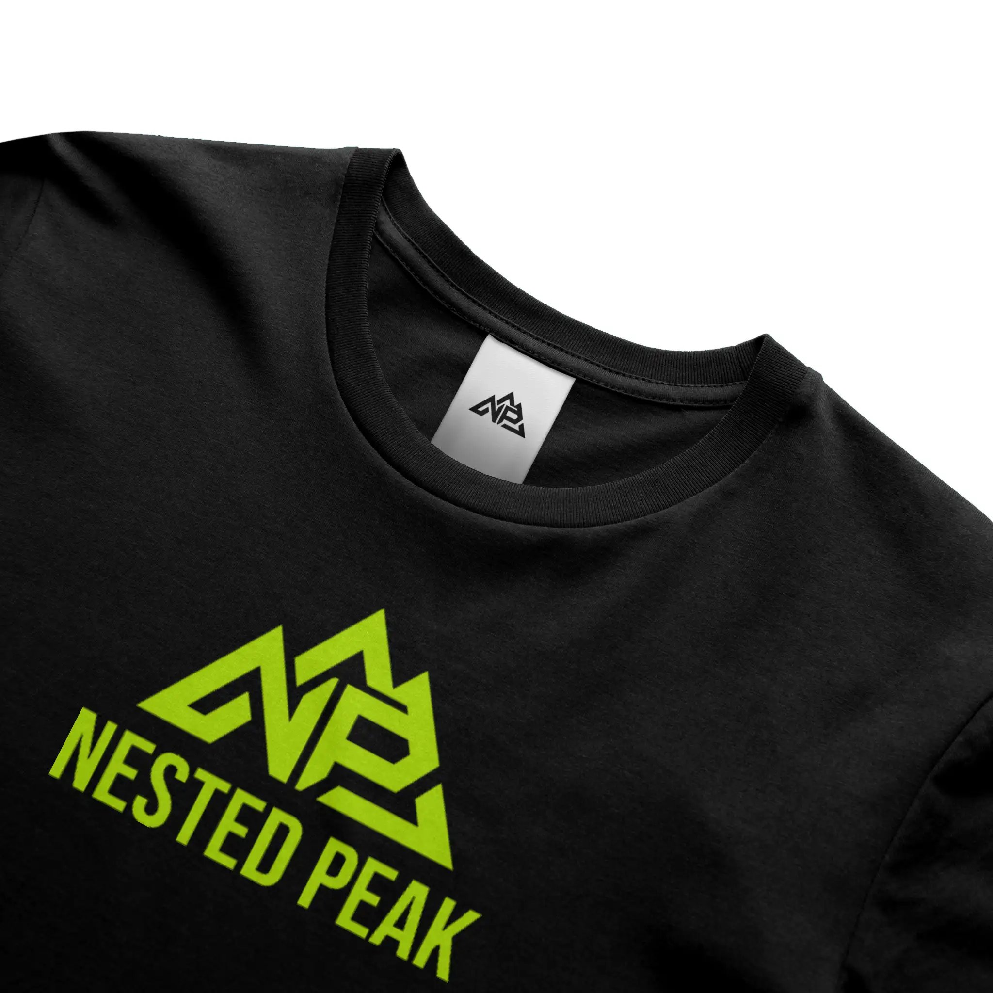 NP 26 Neon Green Logo dry blend t shirt