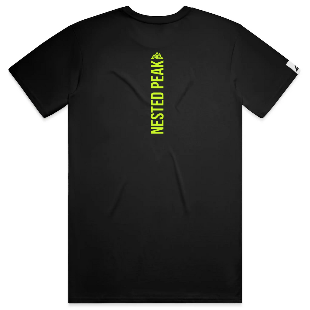 NP 26 Neon Green Logo dry blend t shirt