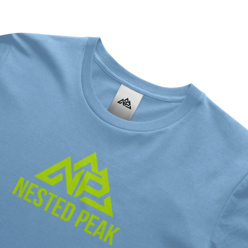 NP 26 Neon Green Logo dry blend t shirt