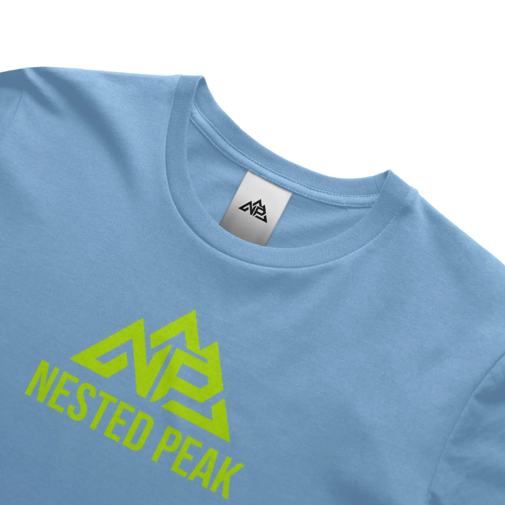 NP 26 Neon Green Logo dry blend t shirt