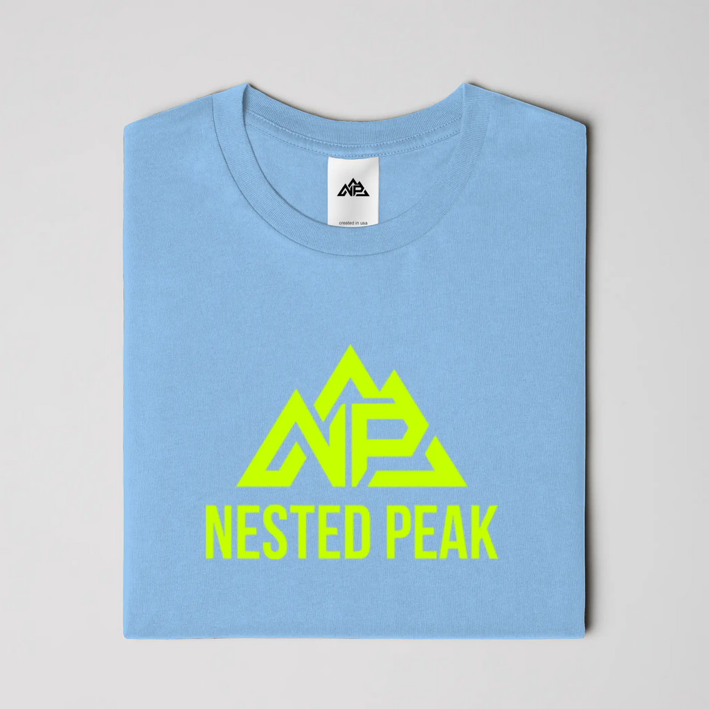 NP 26 Neon Green Logo dry blend t shirt
