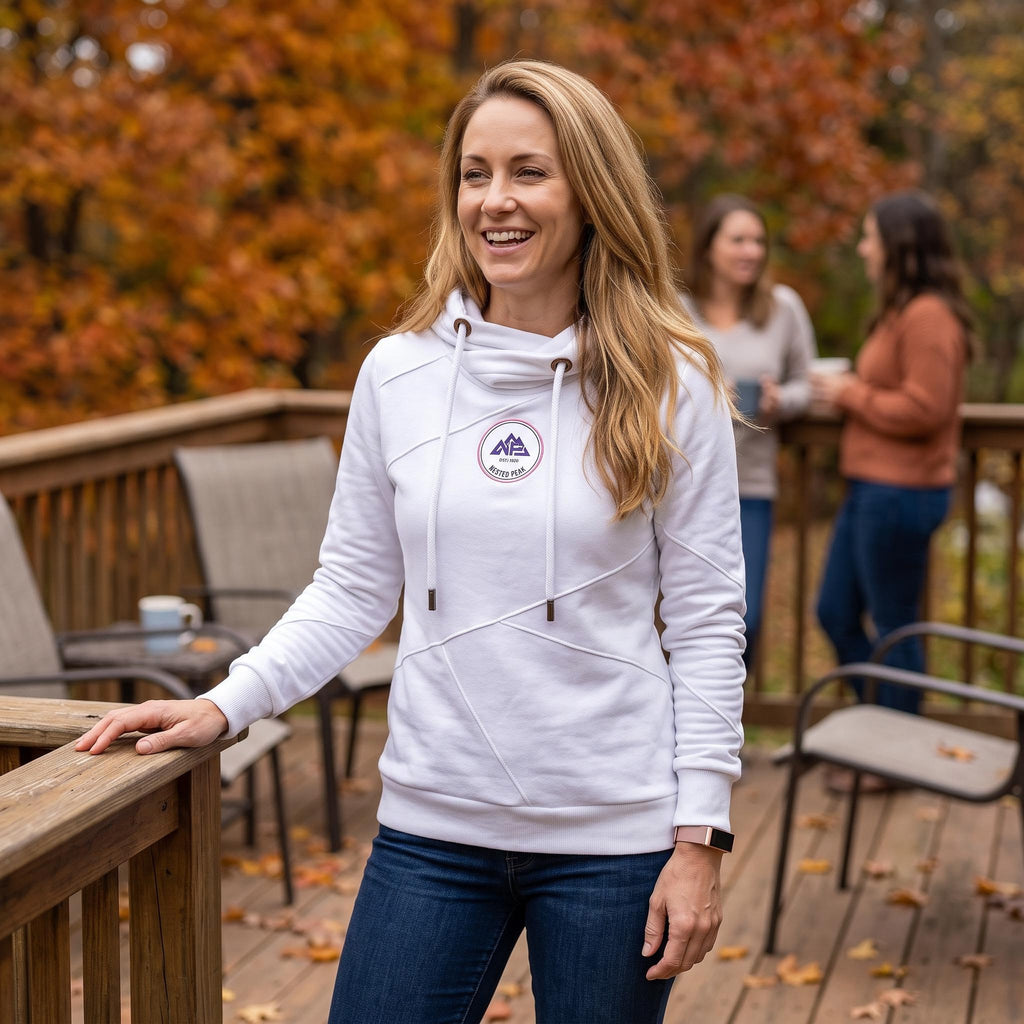 NP 26 Women's Patchwork Hoodie | White