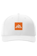 Badge O Laser Perf R Flex Cap | white, Navy, black - Nested Peak LLC