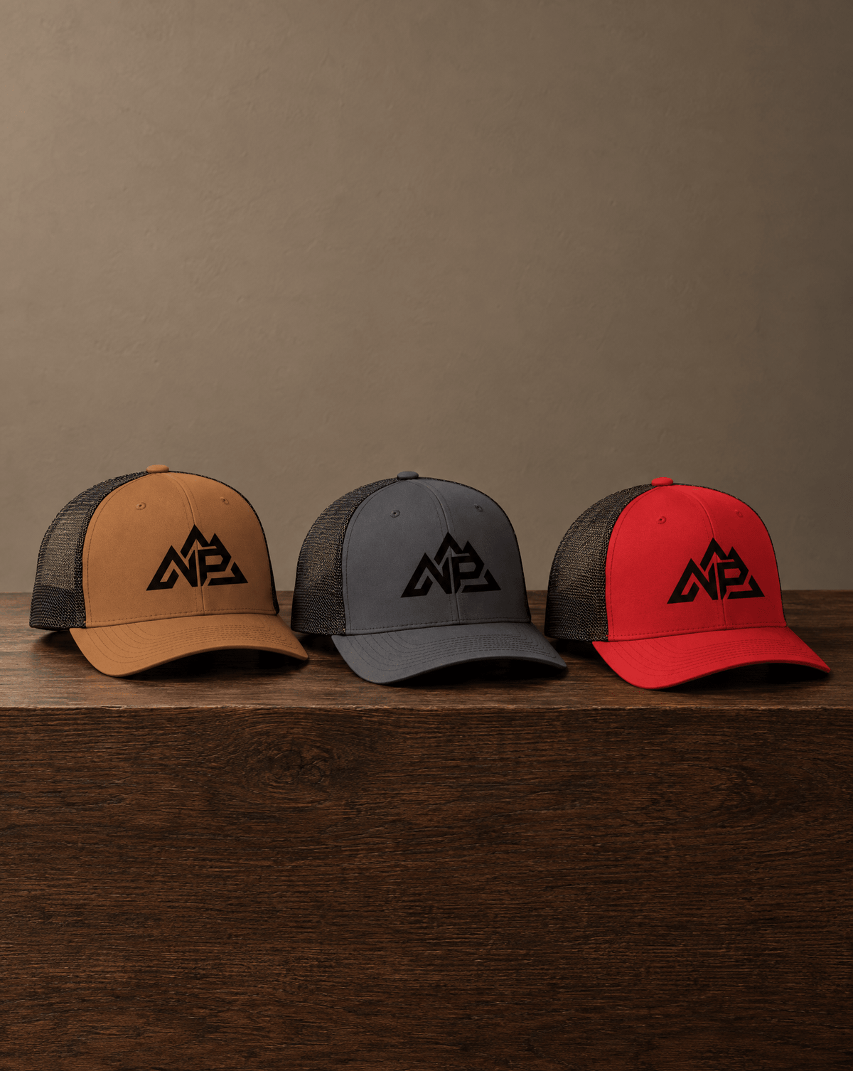 Black Mesh Retro Trucker Cap - Nested Peak LLC