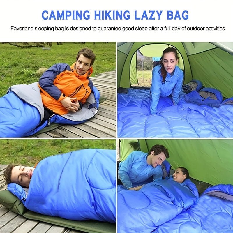 Camping Sleeping Bag Thick Warm for Cold Weather - Nested Peak LLC