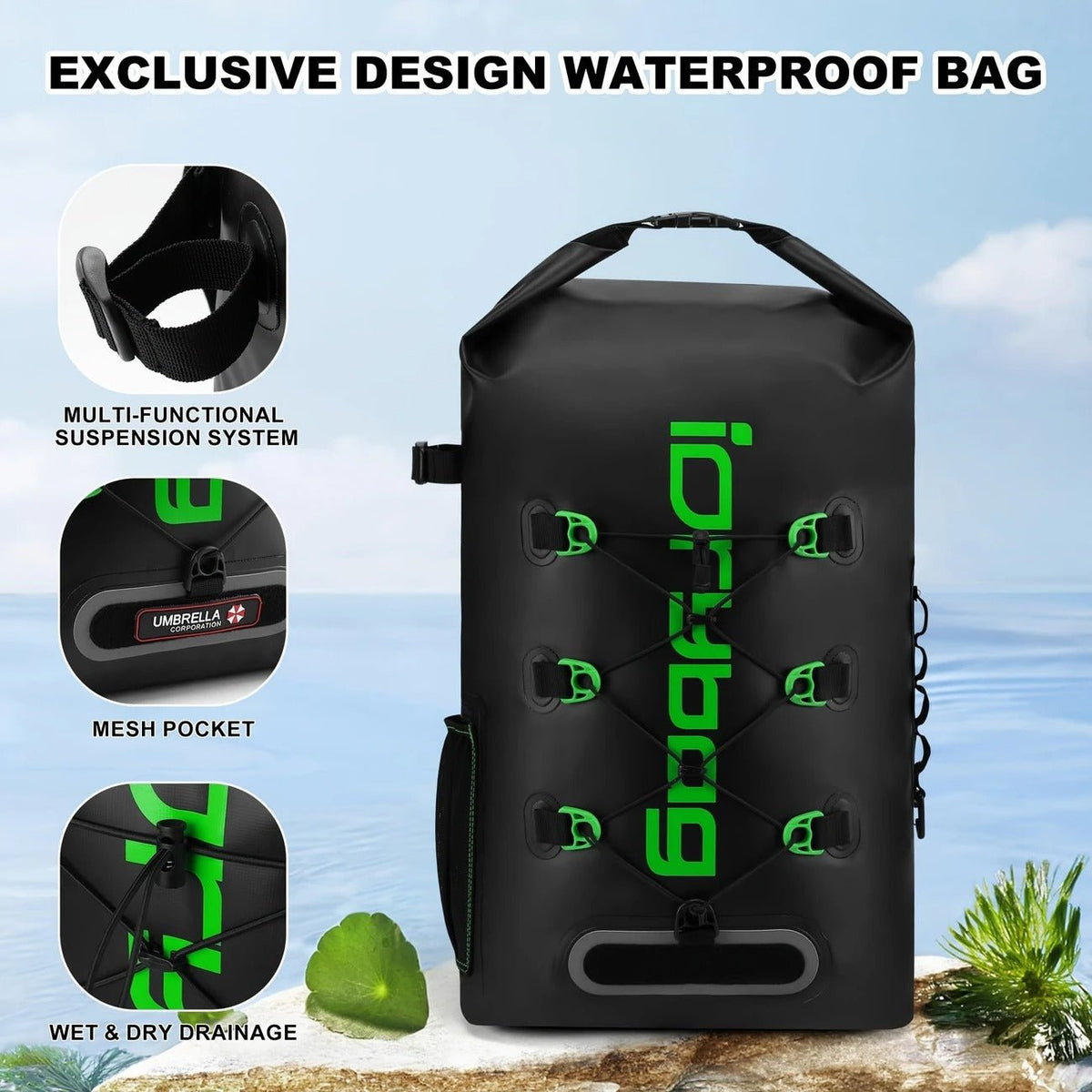 Dry Bag Waterproof Roll Top Sack - Nested Peak LLC