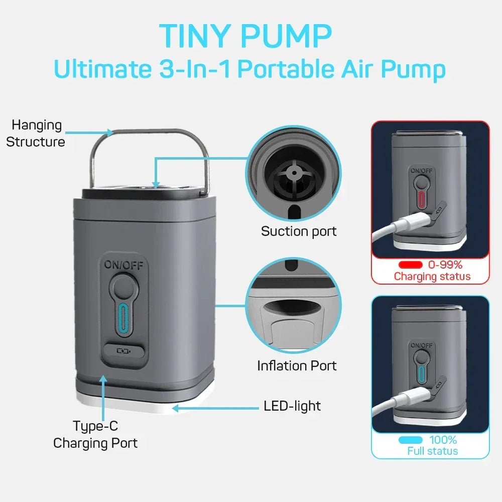 Electric Air Pump Portable - Nested Peak LLC