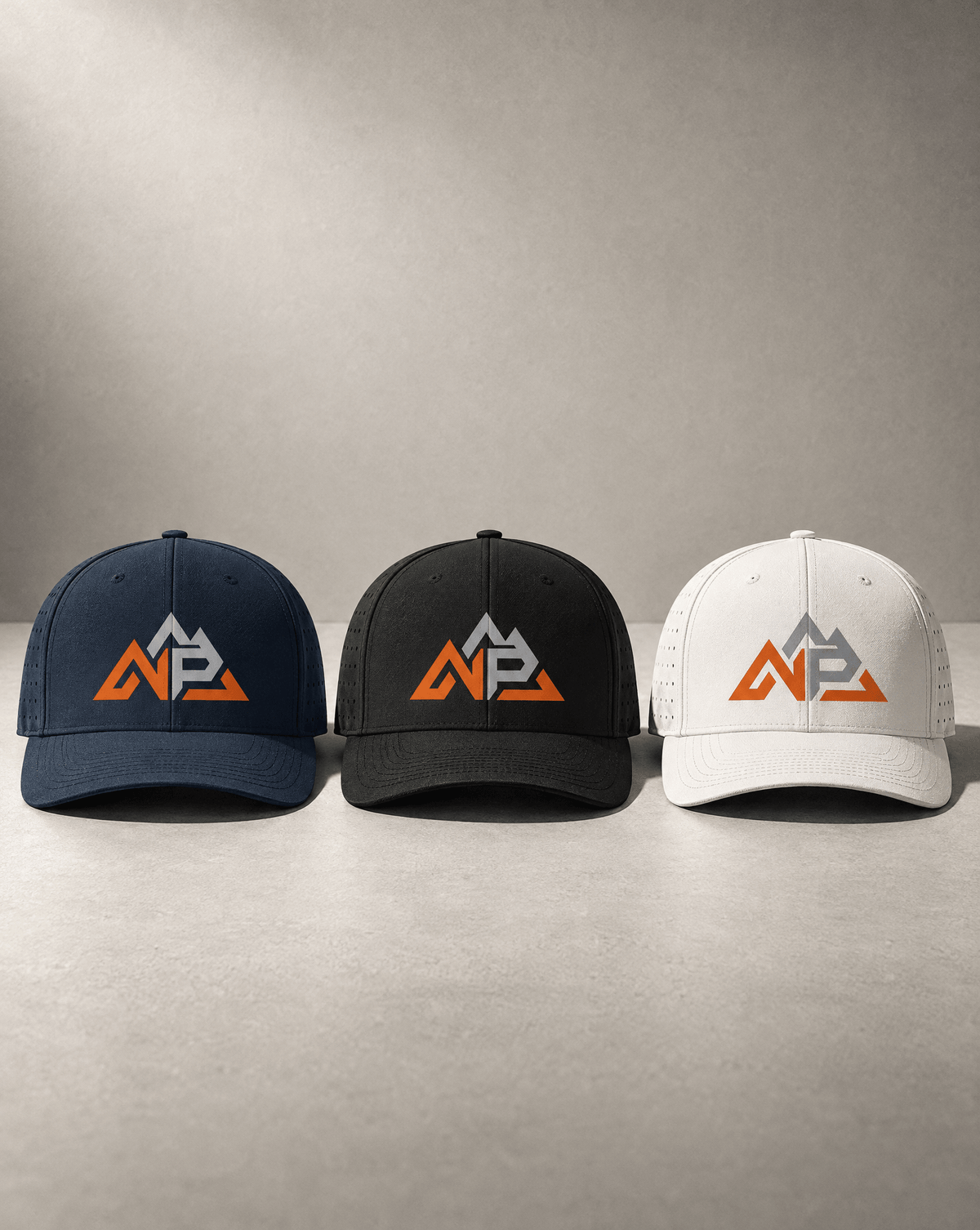 Laser Perf Flex Cap | Navy, Black, White - Nested Peak LLC