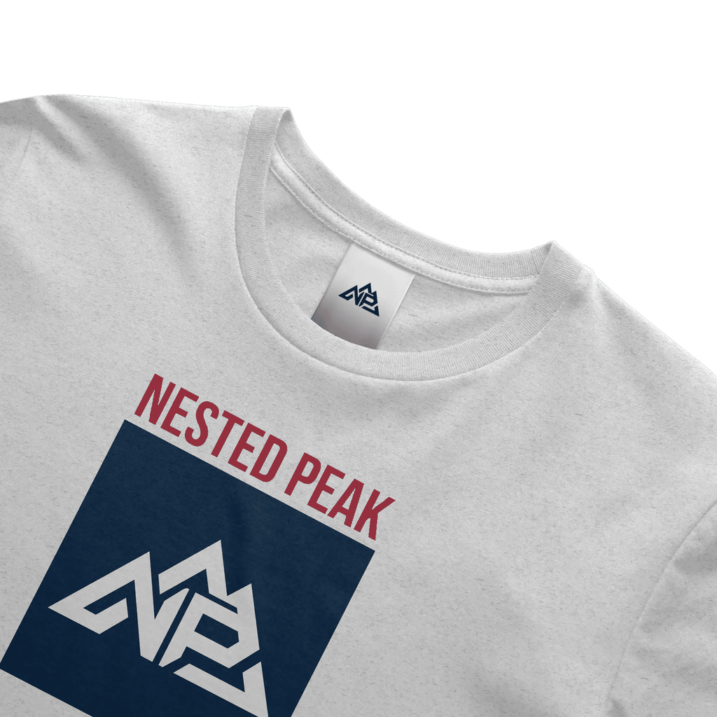 Men's Block Perfect Tri Tee | white - Nested Peak LLC