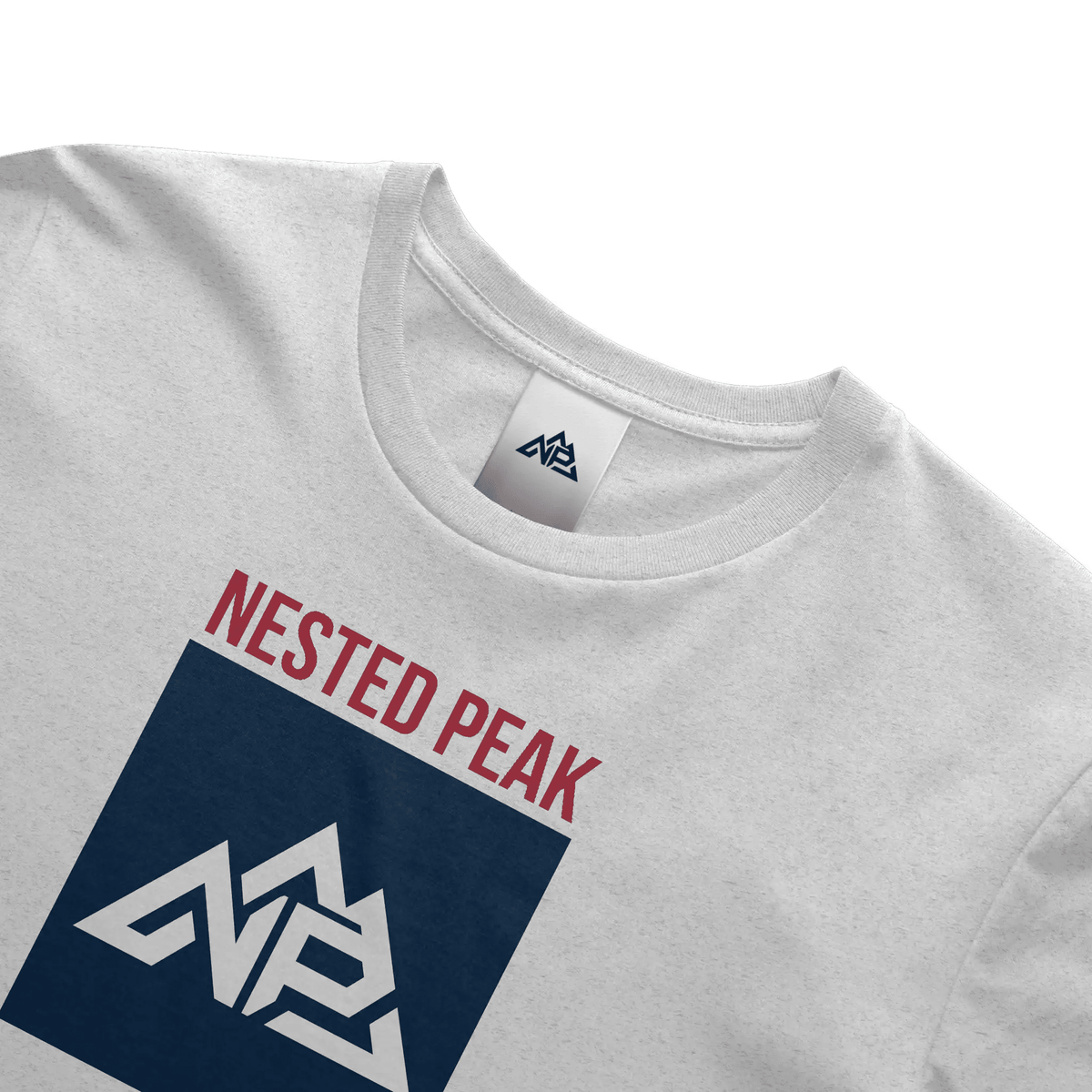 Men's Block Perfect Tri Tee | white - Nested Peak LLC