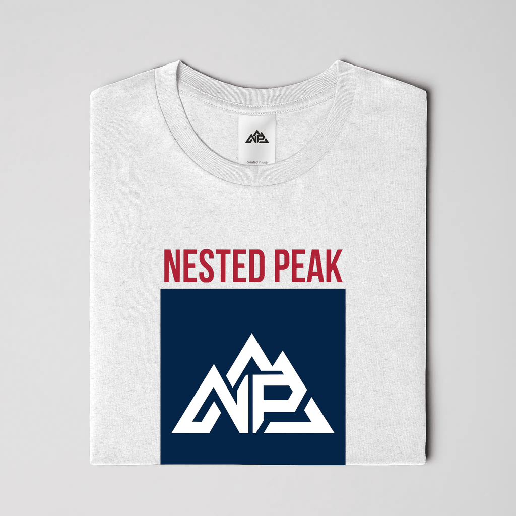 Men's Block Perfect Tri Tee | white - Nested Peak LLC