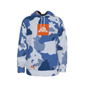 Men's Blue Camo Badge Thicken Pullover Hoodie | Blue Camo - Nested Peak LLC