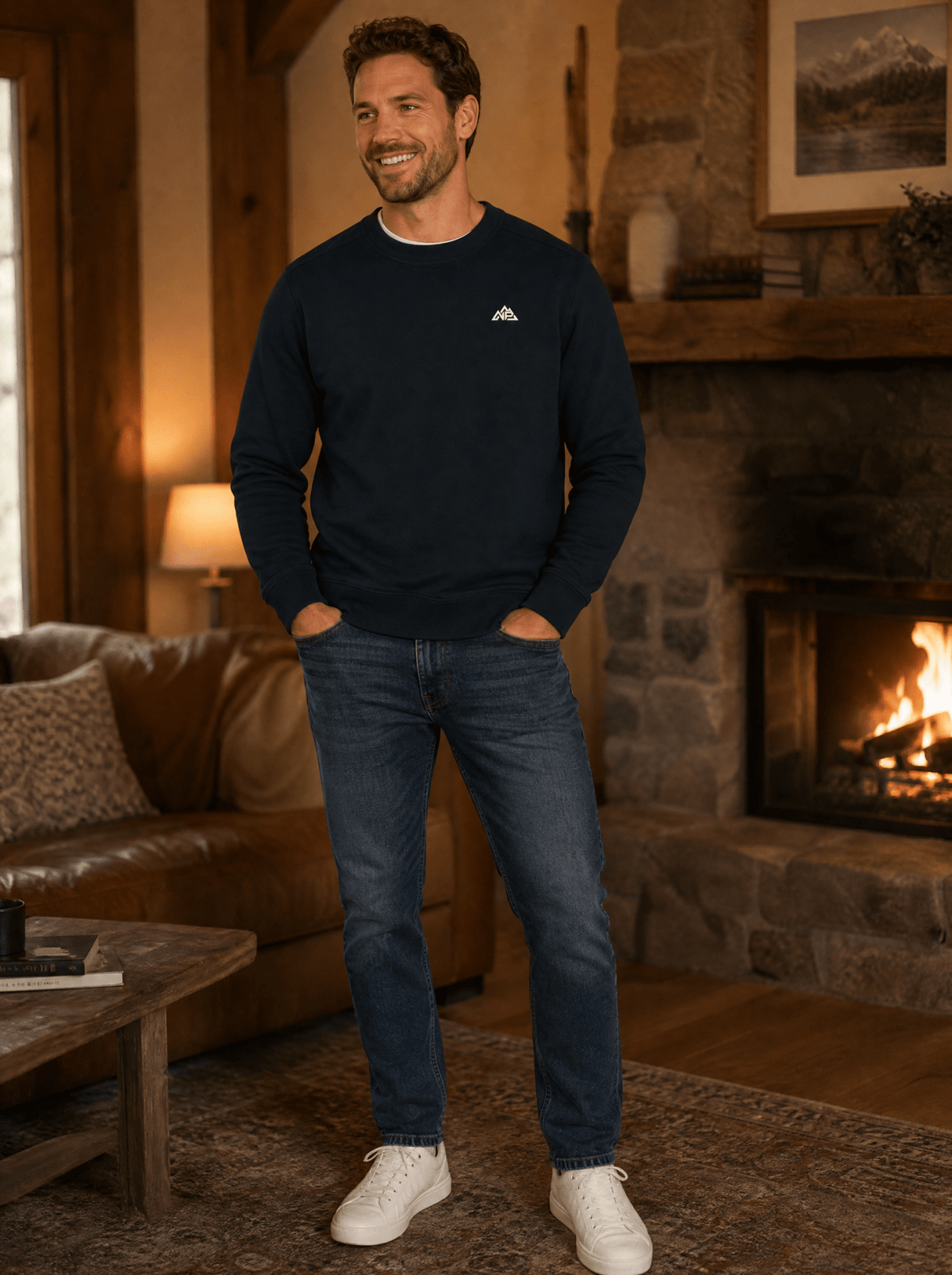 Men's Fleece Crew - Nested Peak LLC