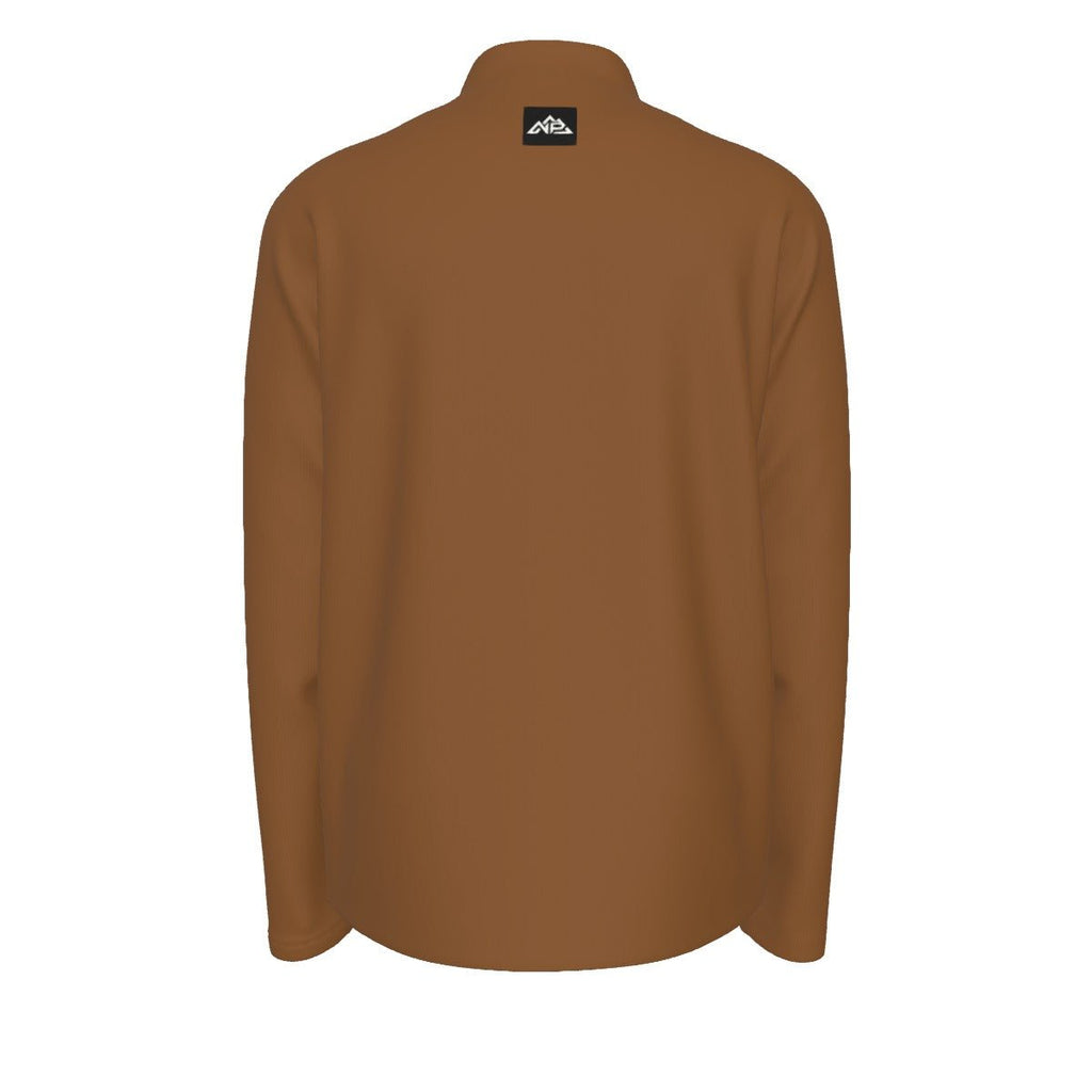 Men's Half Zip Pullover | Brown - Nested Peak LLC