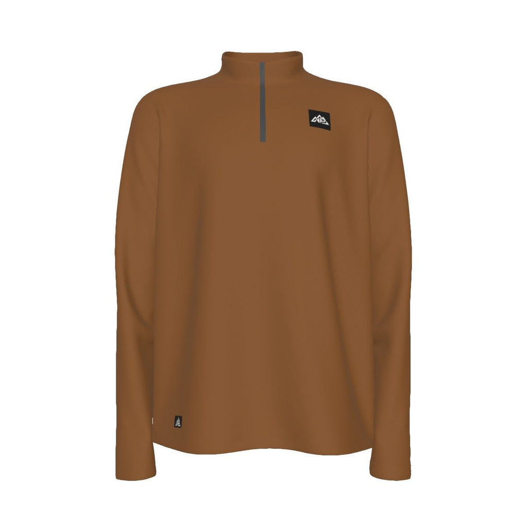 Men's Half Zip Pullover | Brown - Nested Peak LLC