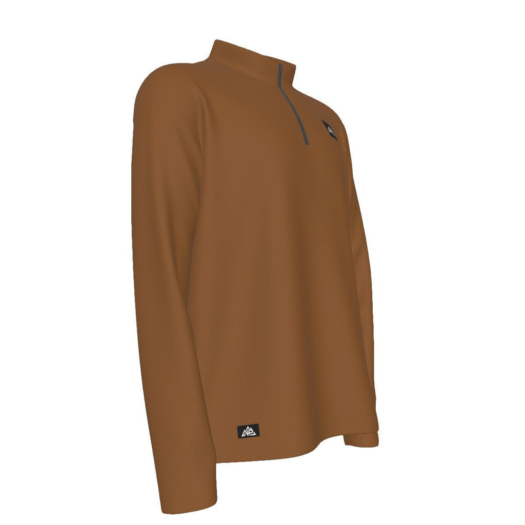 Men's Half Zip Pullover | Brown - Nested Peak LLC