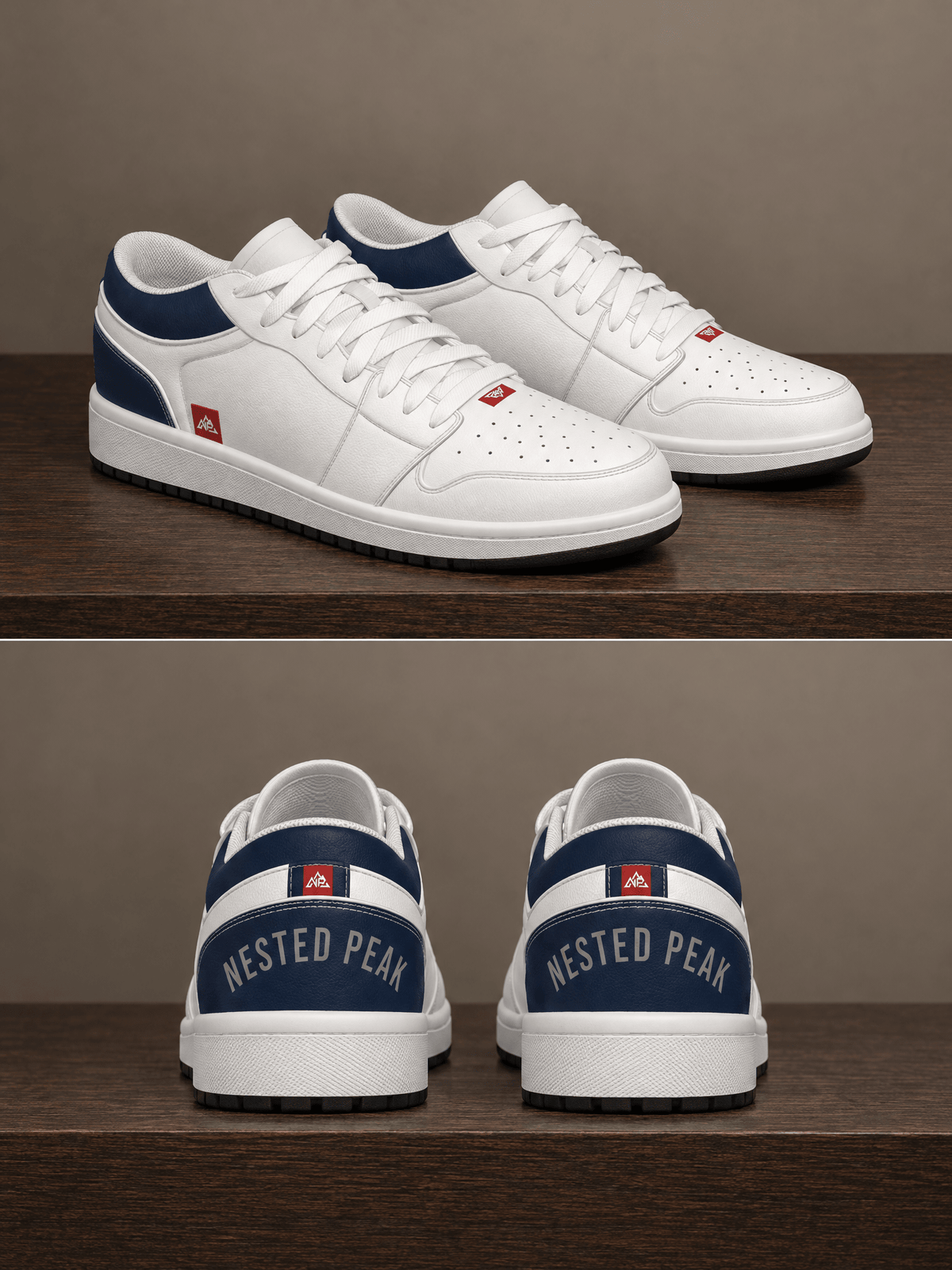 Men's NP Low State Shoes | White - Nested Peak LLC