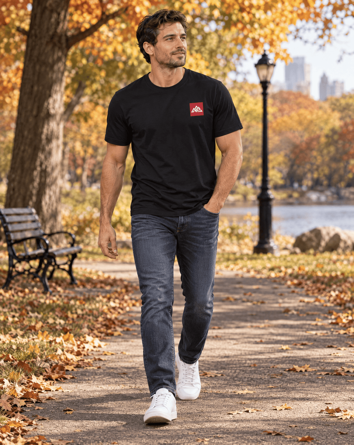 Men's RD Badge Perfect Tri Tee - Nested Peak LLC