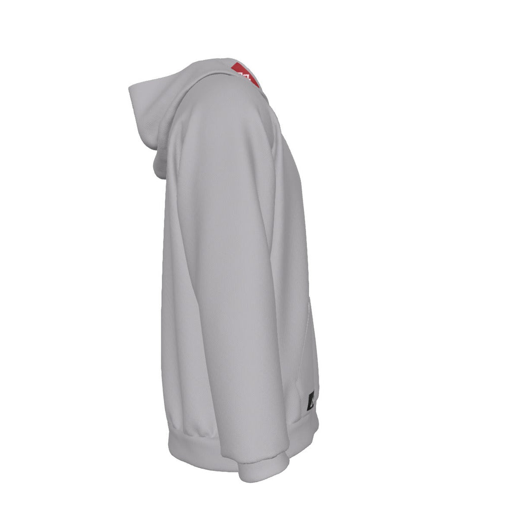 Men's Red Badge Heavy Fleece Raglan Hoodie | Gray - Nested Peak LLC