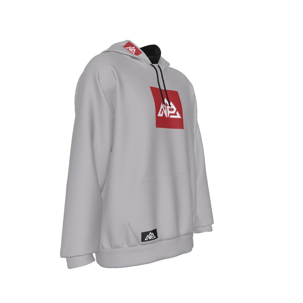 Men's Red Badge Heavy Fleece Raglan Hoodie | Gray - Nested Peak LLC