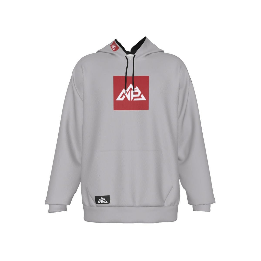 Men's Red Badge Heavy Fleece Raglan Hoodie | Gray - Nested Peak LLC