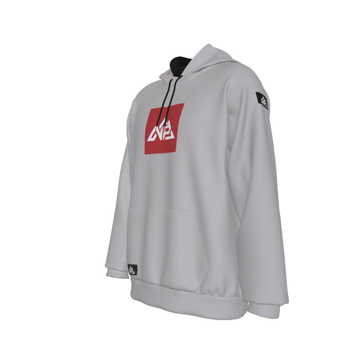 Men's Red Badge Heavy Fleece Raglan Hoodie | Gray - Nested Peak LLC