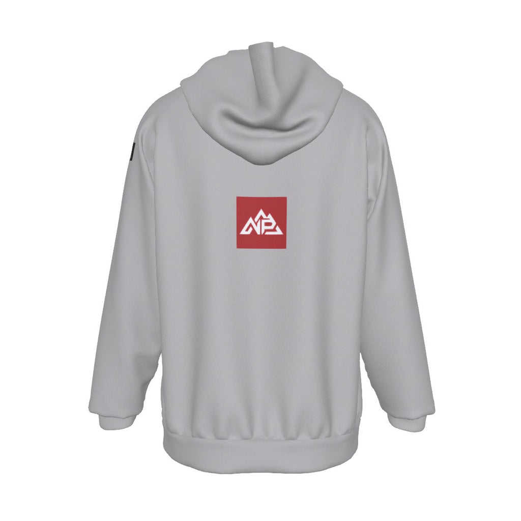 Men's Red Badge Heavy Fleece Raglan Hoodie | Gray - Nested Peak LLC