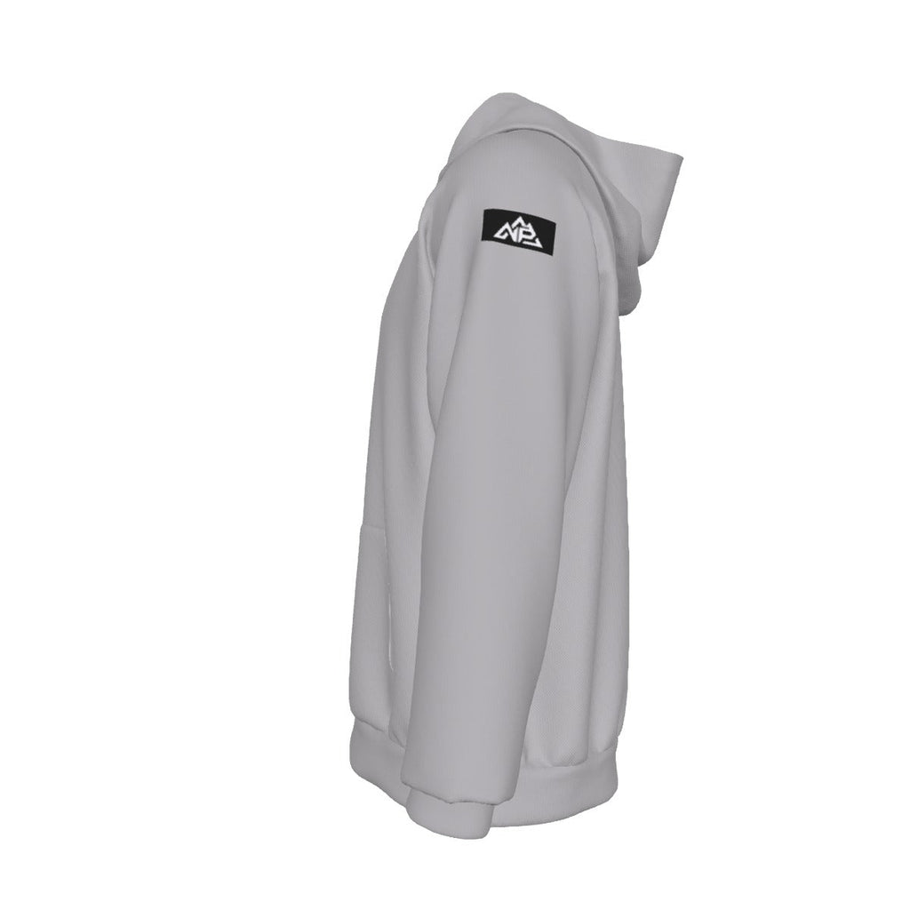 Men's Red Badge Heavy Fleece Raglan Hoodie | Gray - Nested Peak LLC