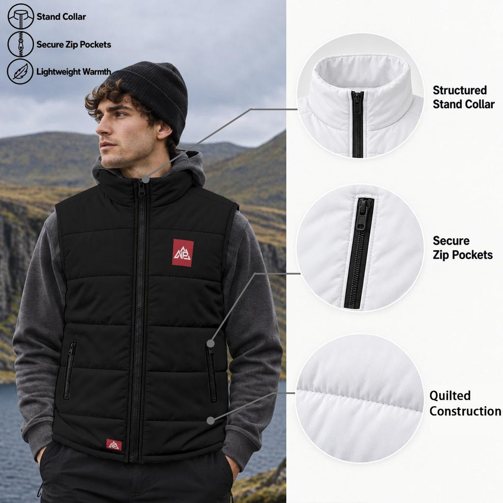Men's Red Badge Quilted Full-Zip Padded Vest - Nested Peak LLC