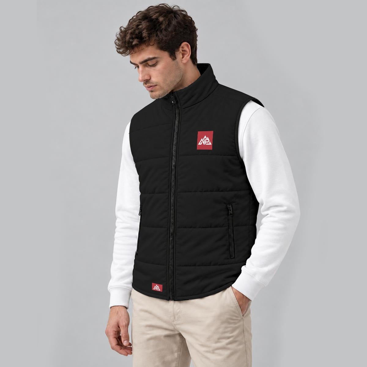 Men's Red Badge Quilted Full-Zip Padded Vest - Nested Peak LLC