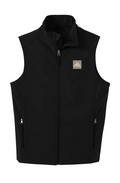 Men's T Badge Soft Shell Vest | Black, Battleship Grey, Dress Blue Navy - Nested Peak LLC