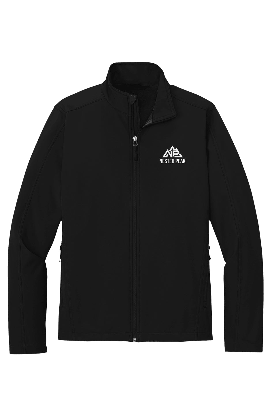 Nested Peak Men's Core Soft Shell Jacket | Deep Smoke, True Royal, Black - Nested Peak